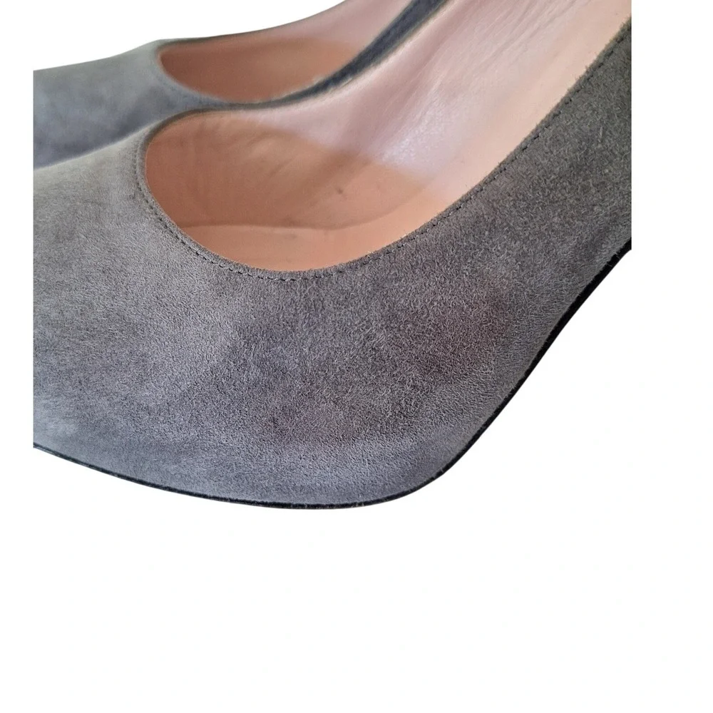 Kate Spade Pumps  Gray Suede‎ Heels Platform Stiletto 7.5